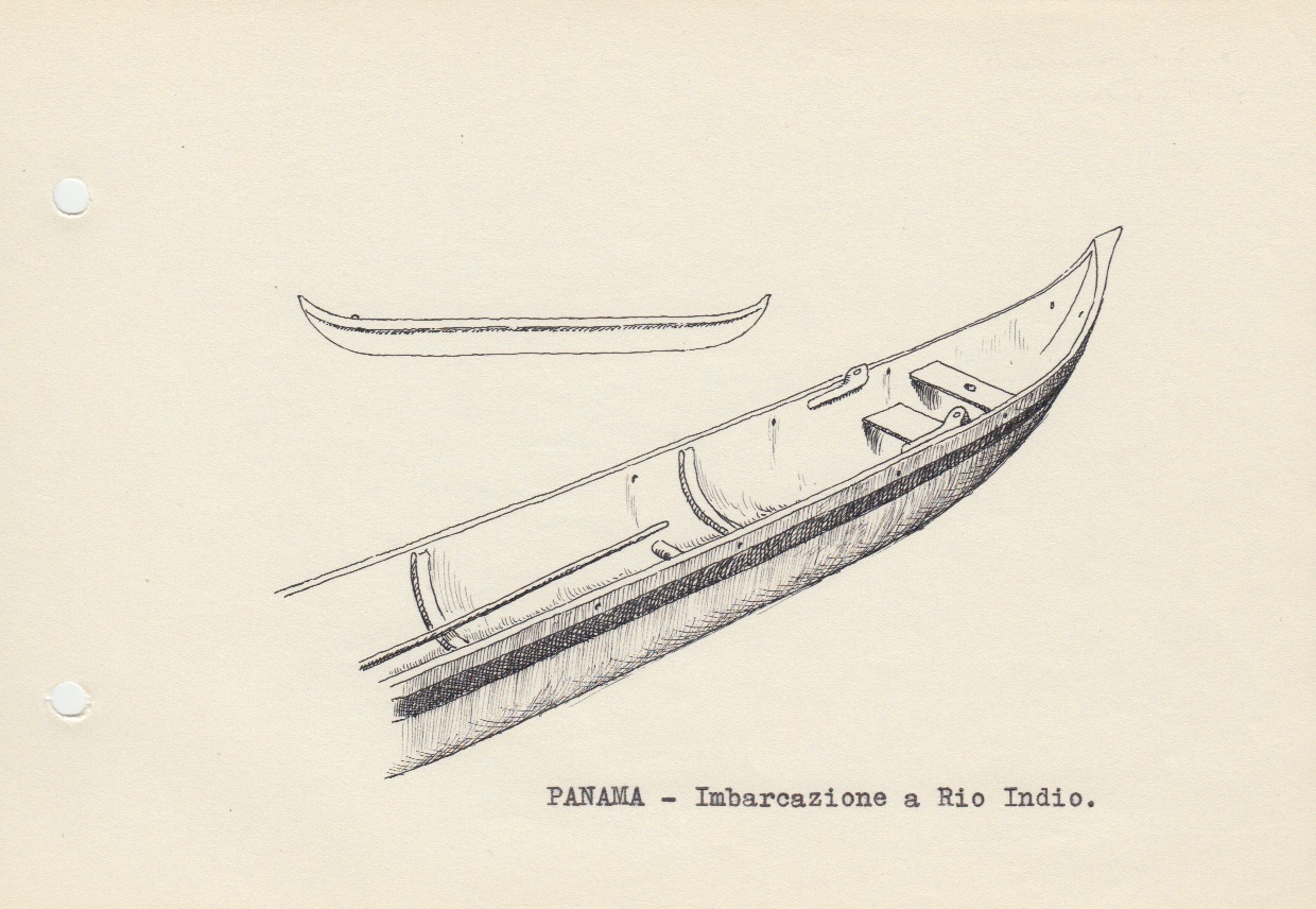 146 Panama - imbarcazione a Rio Indio